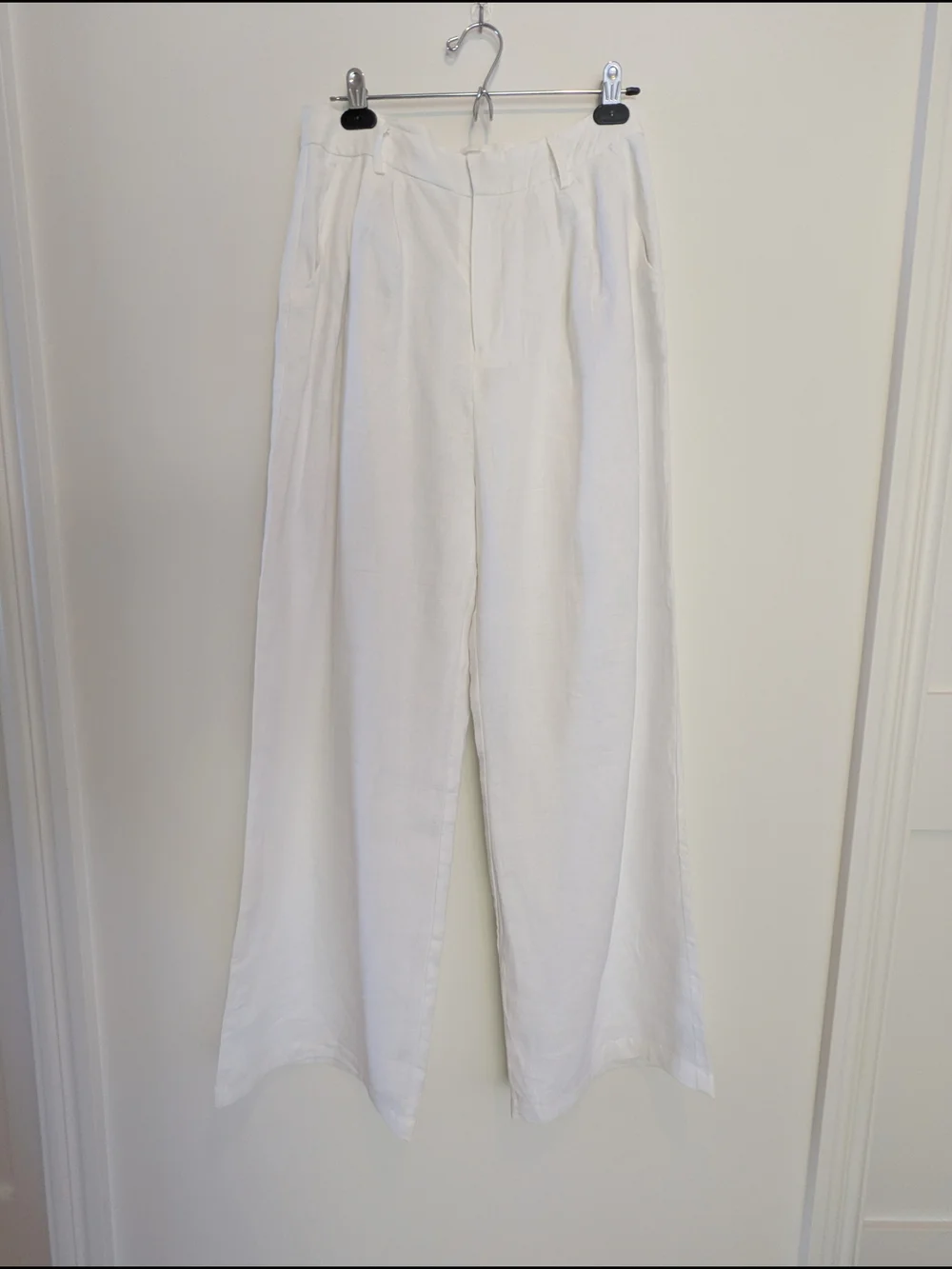 DISSH 100% Linen Wide-Leg Tailored Pants - Picture 2 of 7